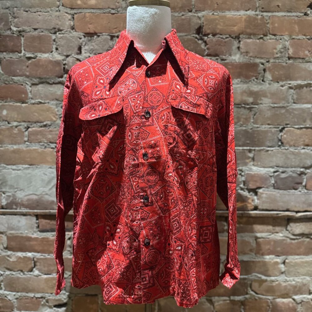 Kapital Red Bandana Print Western Shirt